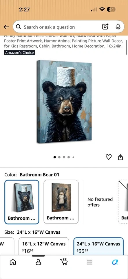 Bear canvas - photo 2
