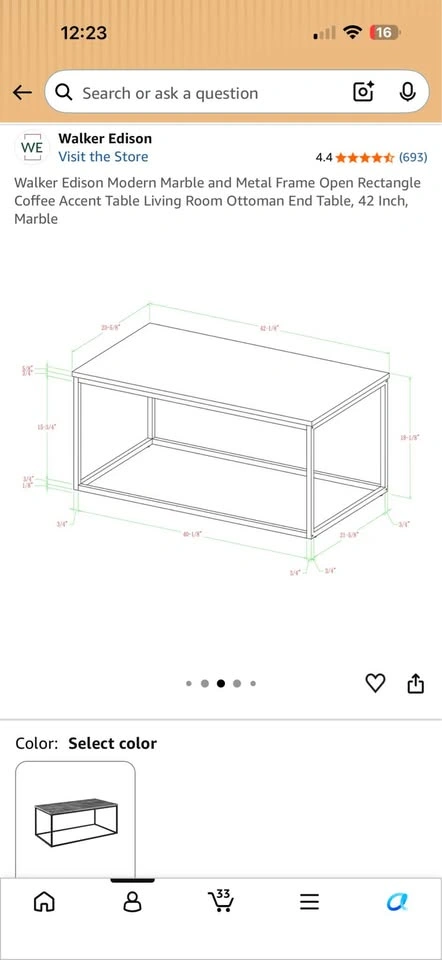 Coffee accent table - photo 4