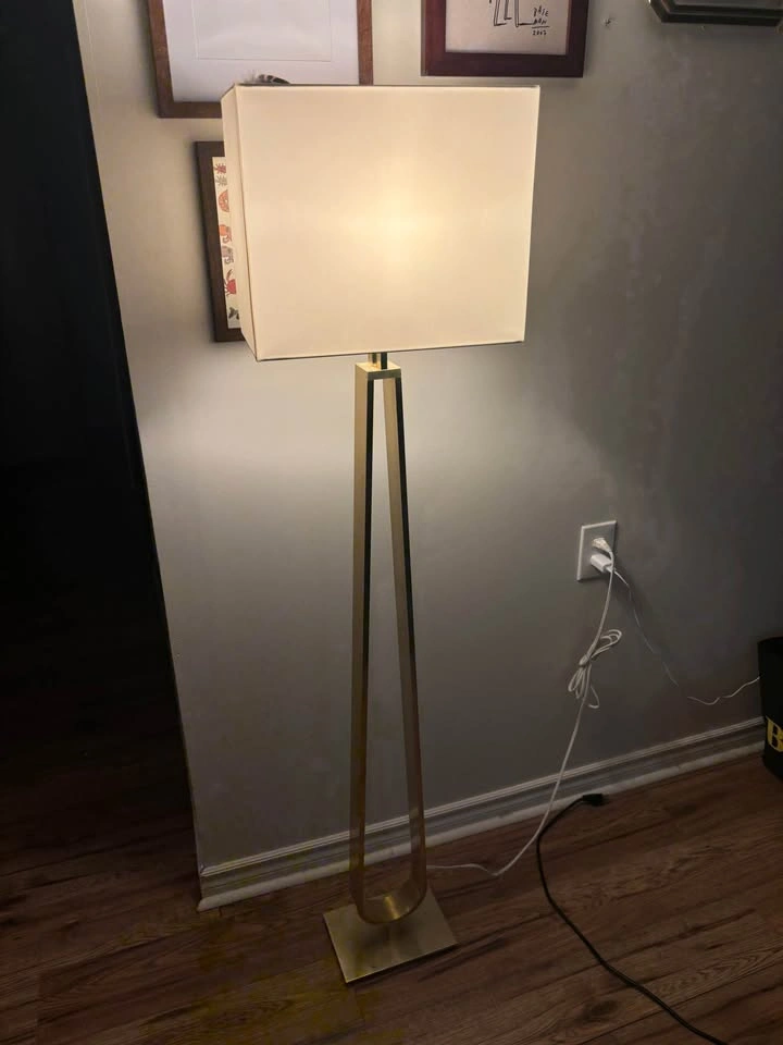 Ikea KLABB Brass/Gold Tone Floor Lamp with Dimmer - photo 2