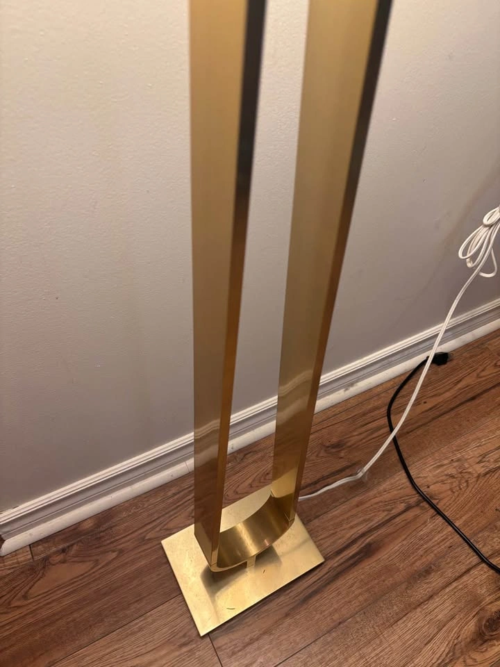 Ikea KLABB Brass/Gold Tone Floor Lamp with Dimmer - photo 4
