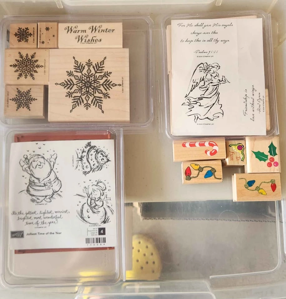 Collection of 90 Wooden Stamps - photo 2
