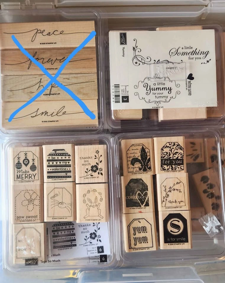 Collection of 90 Wooden Stamps - photo 4