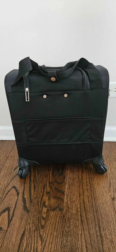 Samsonite Underseat Carry-On Spinner With USB Port, Jet Black - photo 4