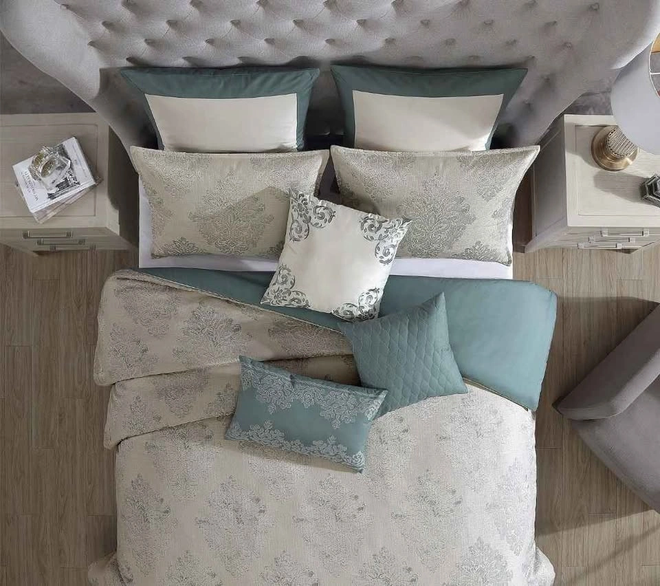 Hallmart Riverbrook Home Marana 9pc Comforter Set Queen Blue - photo 2