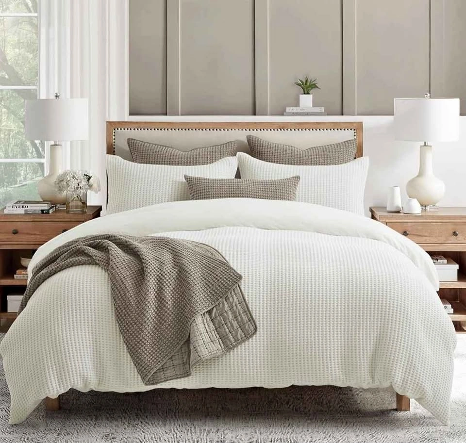 Levtex Home Mills Waffle King Duvet Cover Set