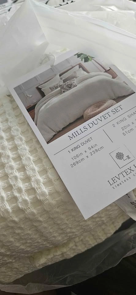 Levtex Home Mills Waffle King Duvet Cover Set - photo 5