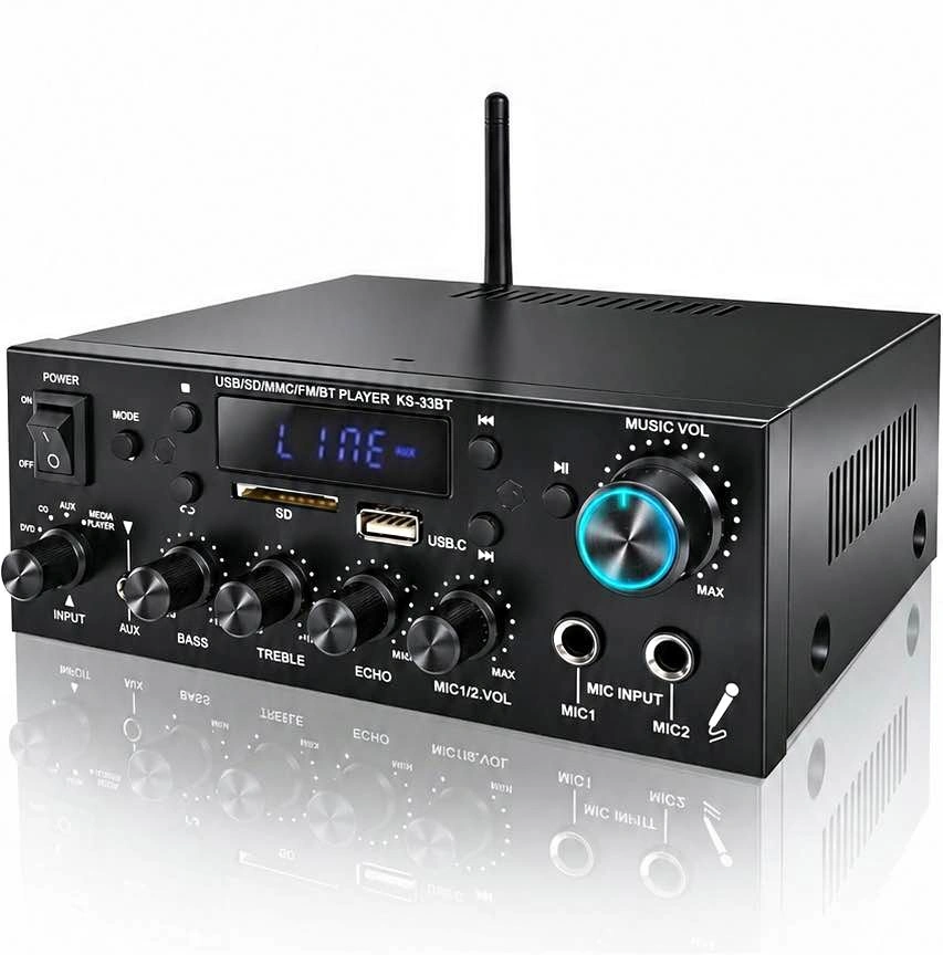 New 1000W Bluetooth 5.0 Mini Stereo Amplifier