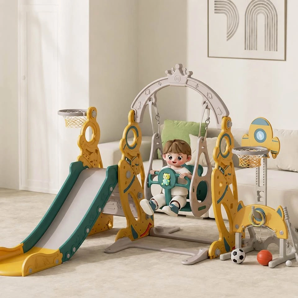 New Slide and Swing Set with Basketball Hoop and Golf Set - photo 3