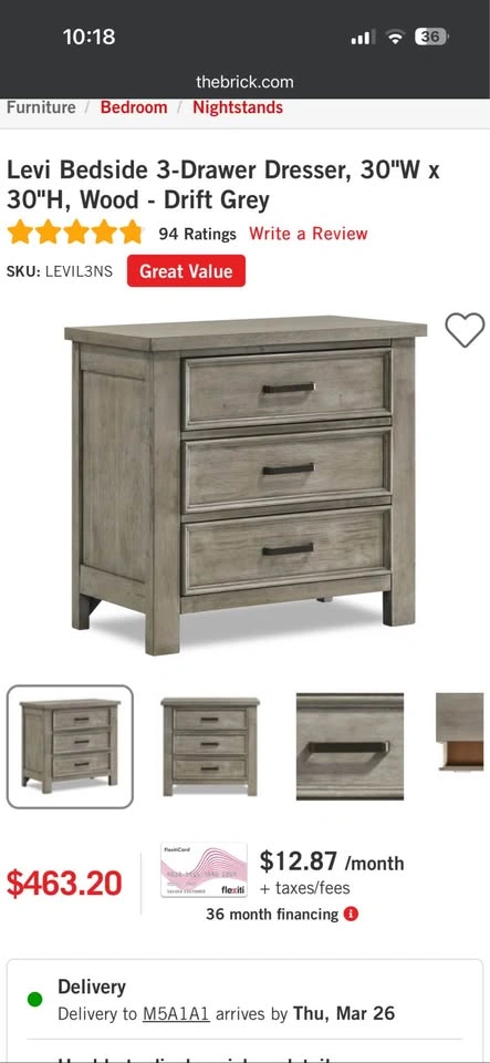 The Brick Levi 6pc Queen Bedroom Set with Storage - photo 2