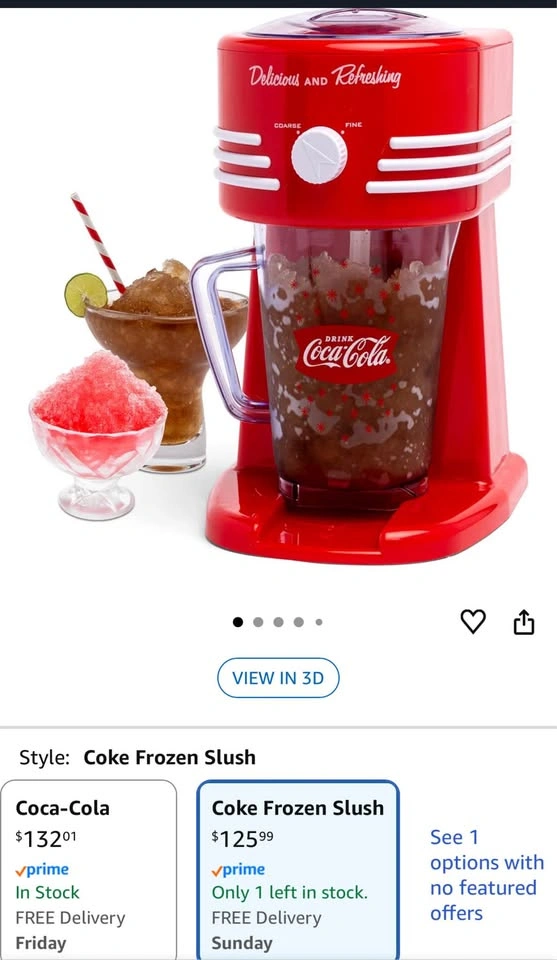 Coca Cola Nostalgic Slushy Drink Maker - photo 3