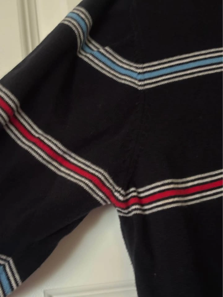 Nautica Striped V-Neck Sweater Mens Large Cotton - photo 4