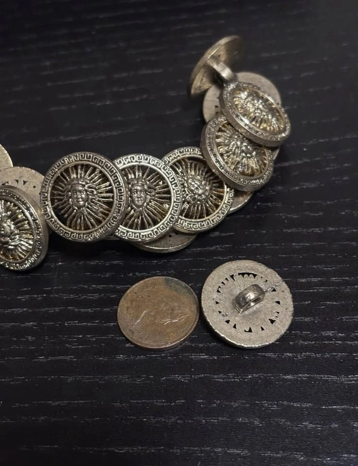 Gold medusa / Sun Face Buttons - photo 3