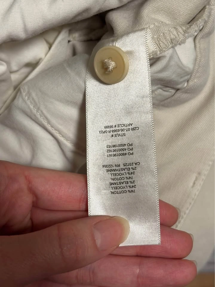 Aritzia Wilfred Free Pleated Wide Leg White Pants Size 0 - photo 5