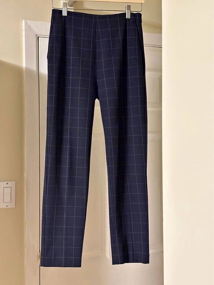 Ann Taylor Pants navy checkered size 0