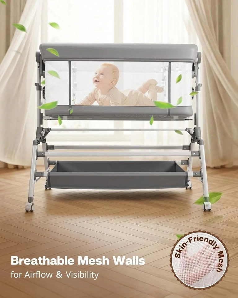 Baby Bassinet Bedside Sleeper 3-in-1 Rocking Bassinet