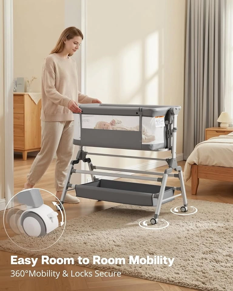 Baby Bassinet Bedside Sleeper 3-in-1 Rocking Bassinet - photo 4