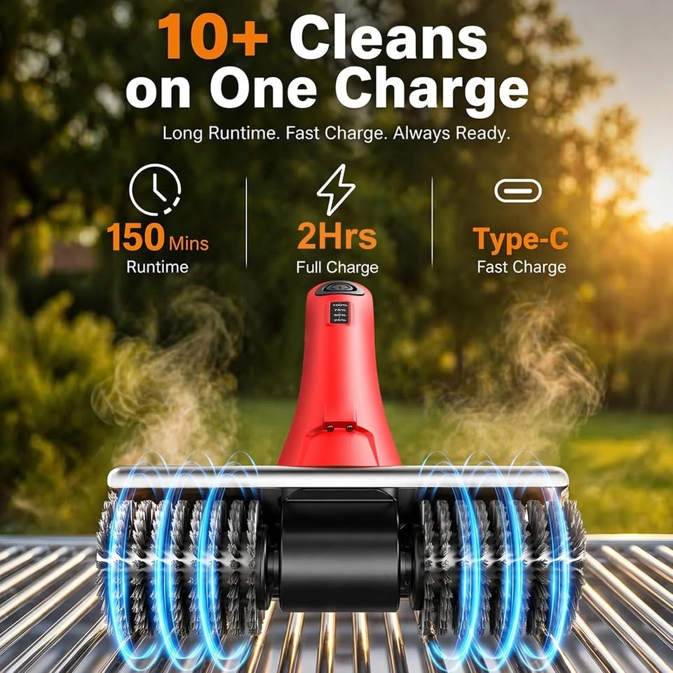 Electric Grill Brush for Outdoor Grill - photo 2