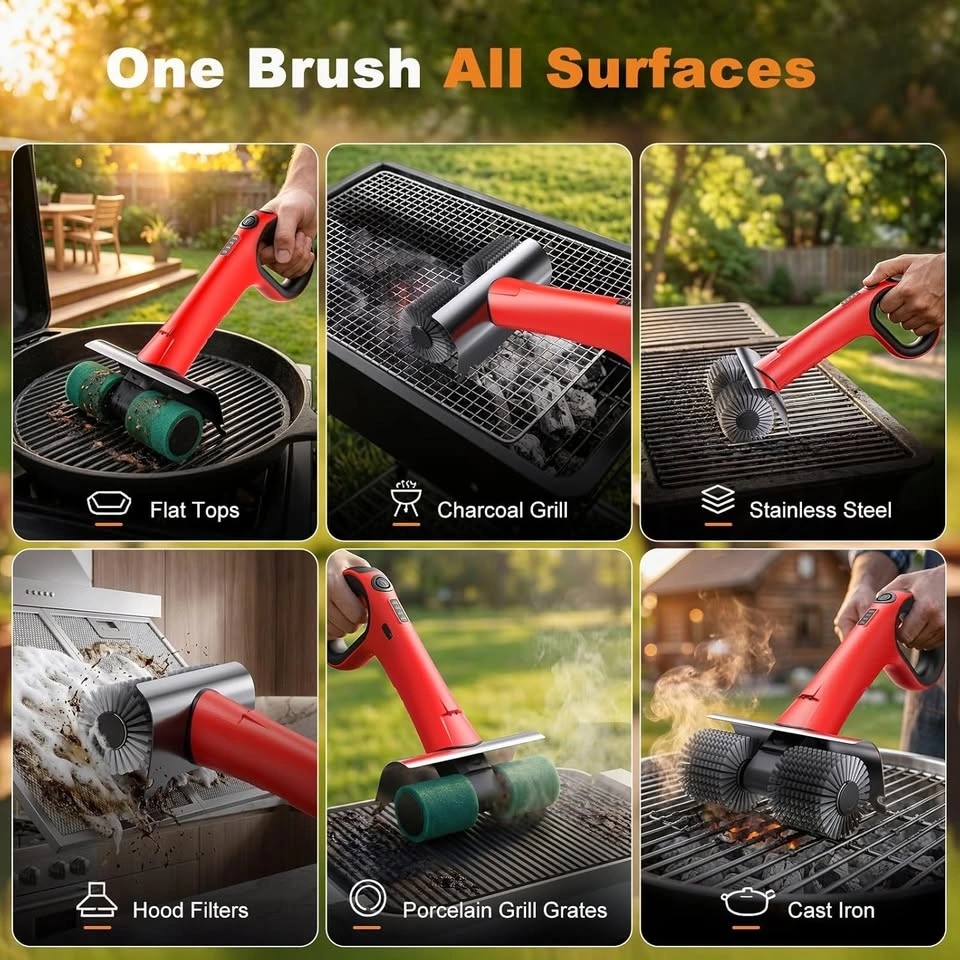 Electric Grill Brush for Outdoor Grill - photo 3