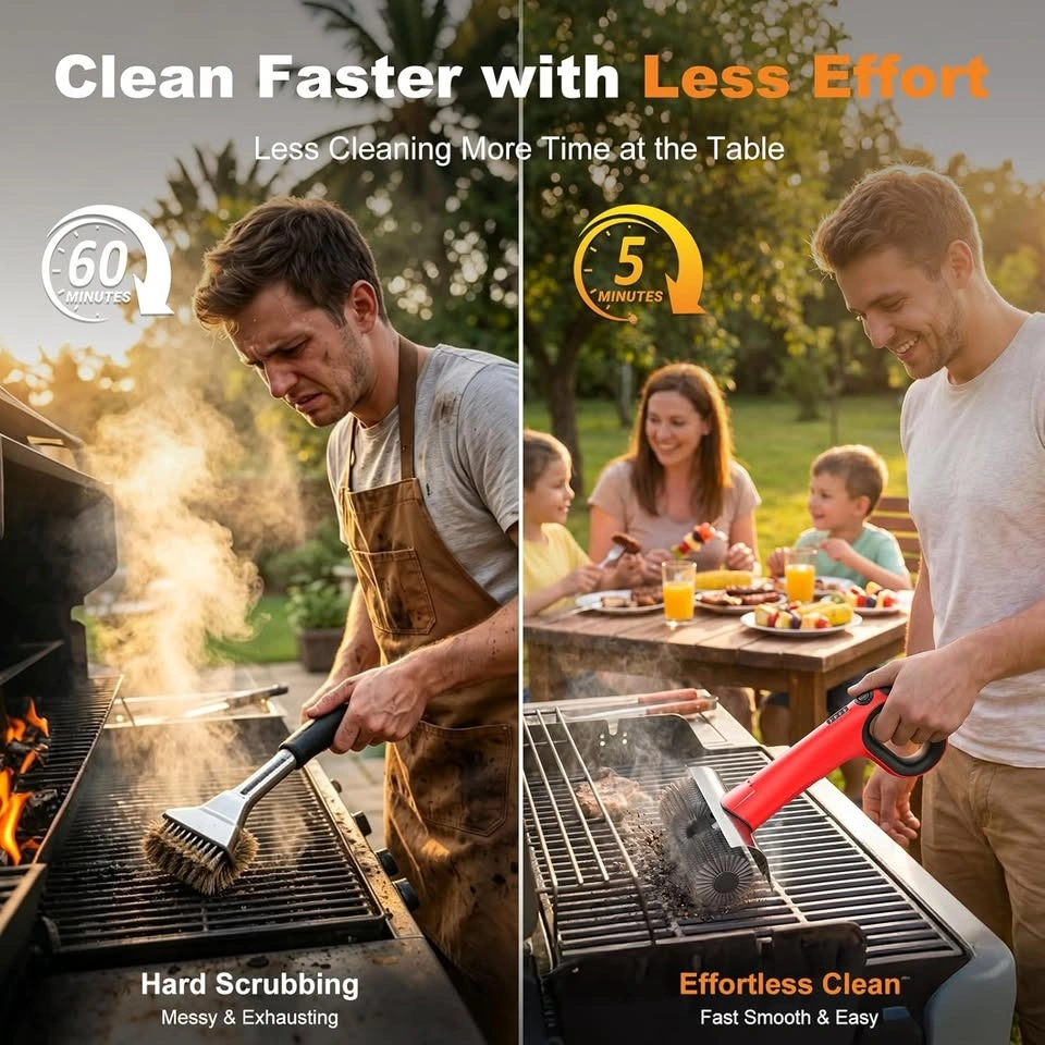 Electric Grill Brush for Outdoor Grill - photo 5