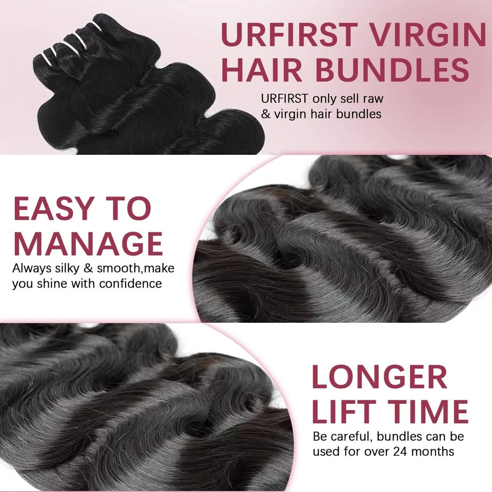 16A Raw Human Hair Bundles Body Wave 14 16 18 Inch - photo 2