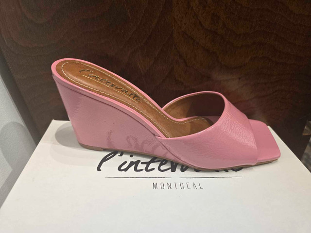 Intervalle Montreal Pink Wedge Sandals