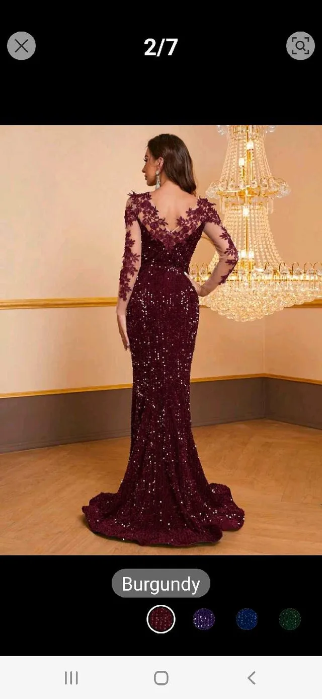 Dress for special occasion - Sequin Lace Gown image indicator(5)