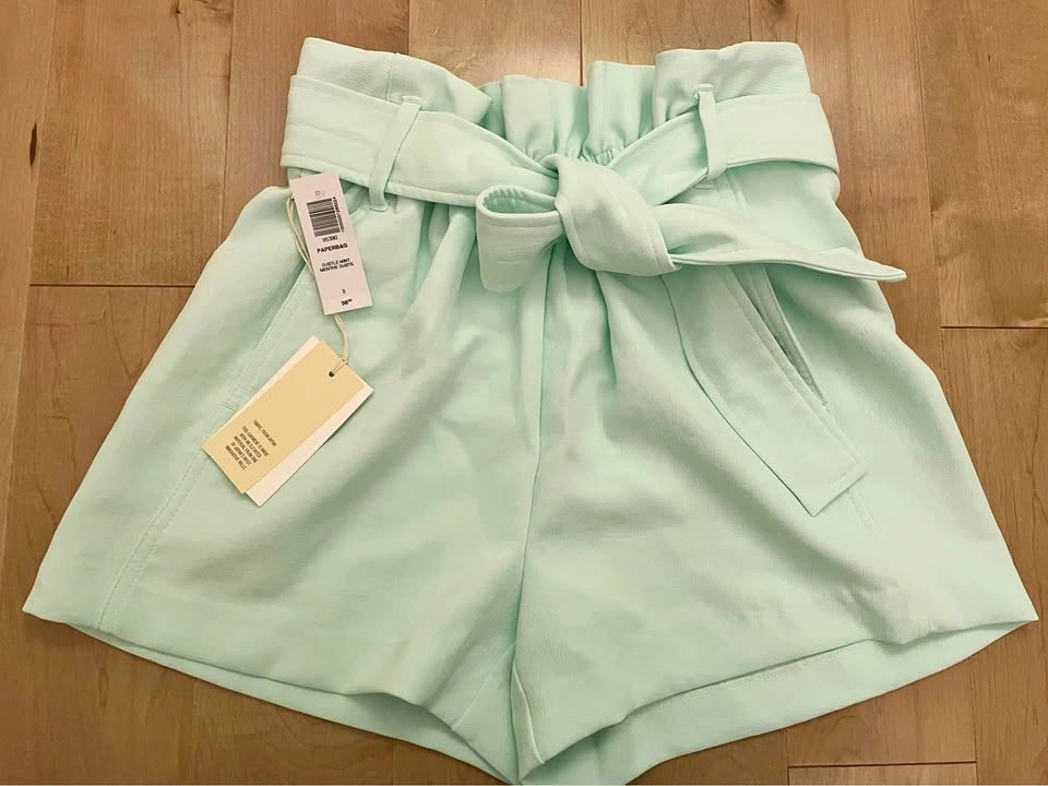 aritzia paper bag shorts size 0