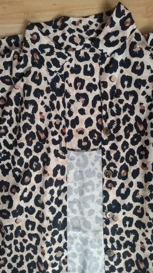 Leopard Print Button-Up Cardigan - photo 3