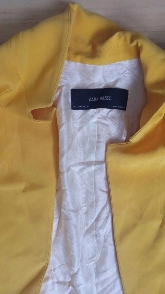Zara Basic yellow blazer - photo 4