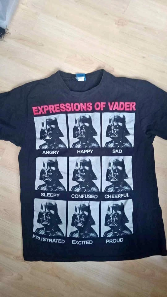 100% cotton Star Wars Darth Vader Expressions T-shirt