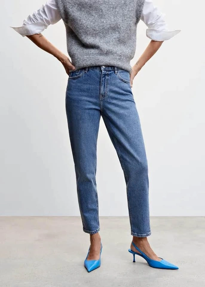 Mango mom jeans blue