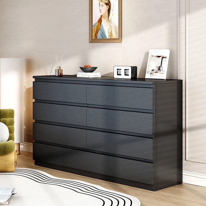Elegant Multiple-Drawer Black Dresser Modern Accent Storage - photo 2
