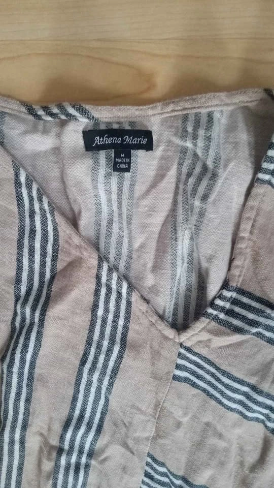Cotton & Linen Blend Tunic Dress M - photo 3