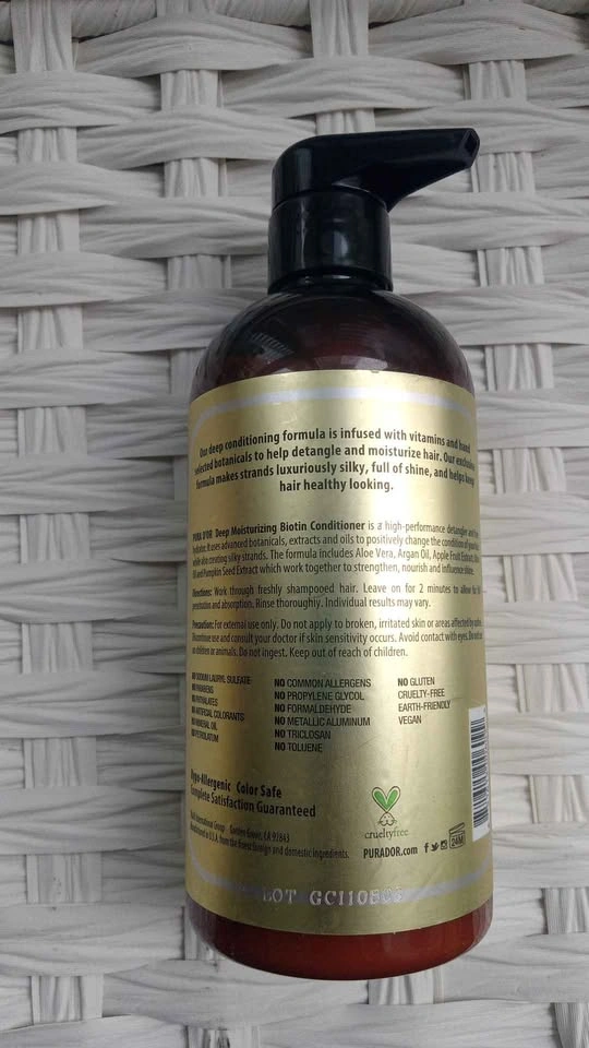 Pura D'or Deep Moisturizing Biotin Conditioner 16 oz - photo 3