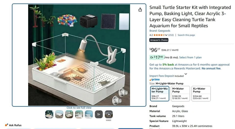 Small Reptiles Starter Kit with Integrated Pump - photo 2