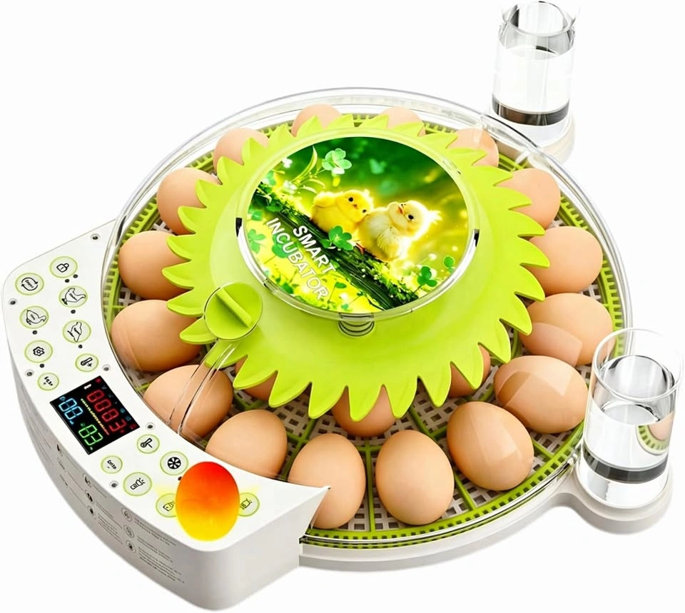 22 Egg Incubator for Hatching Eggs, 2026 Upgraded 360° View