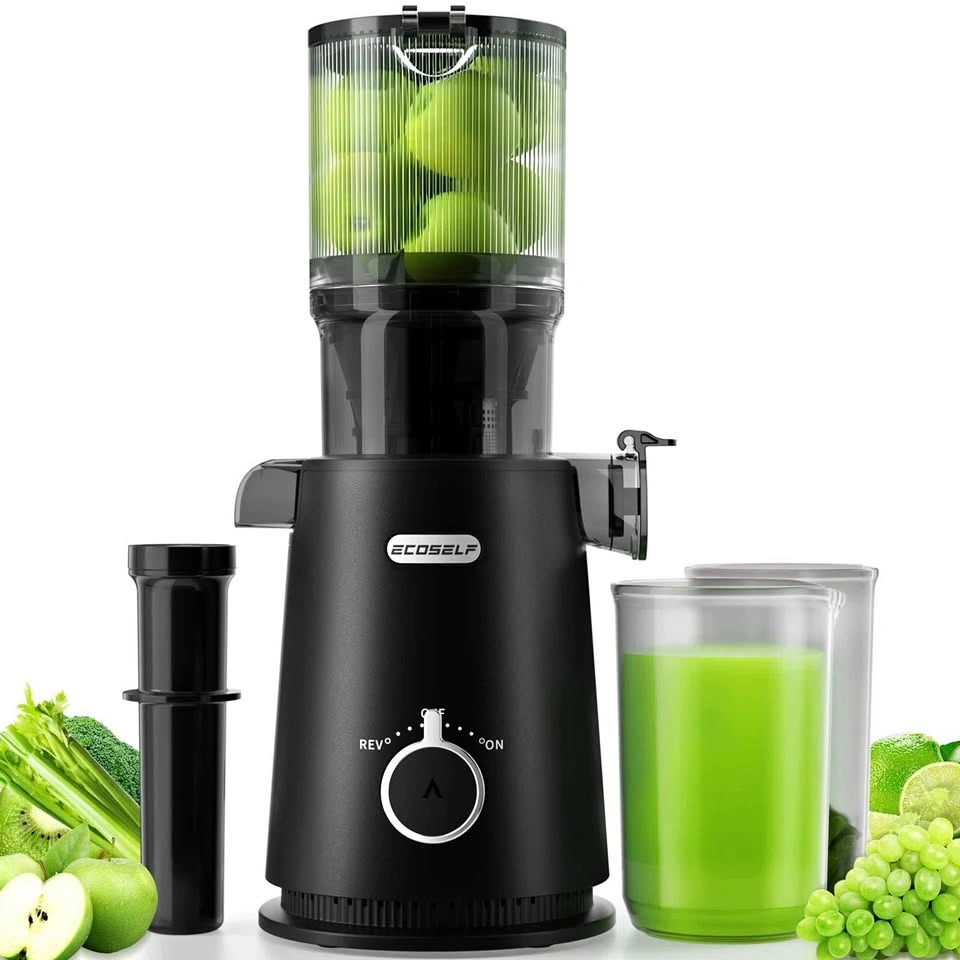 ECOSELF Cold Press Juicer with 4.35" Large Feed Chute