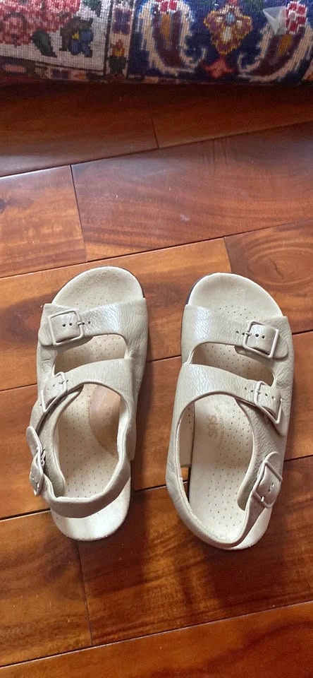 SAS Relaxed Natural 8.5 Double Wide Women's Sandal