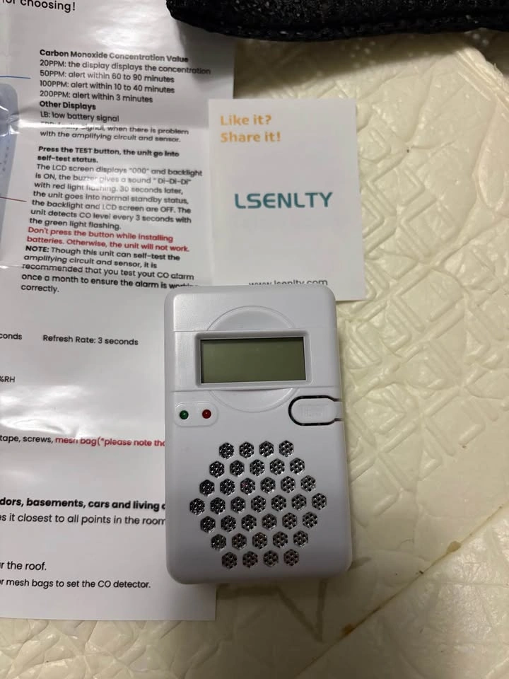 LSENLTY Carbon Monoxide CO Detector CDR-817 - photo 2