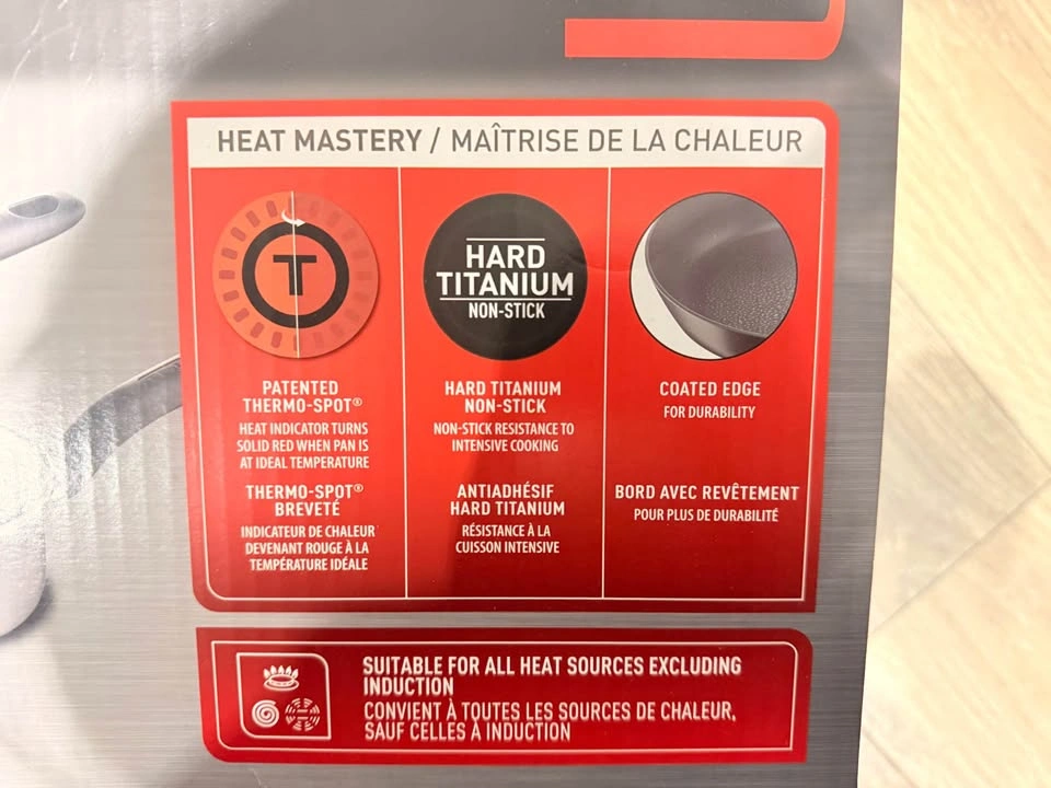 Brand New T-fal Hard Titanium 10-Piece Non-Stick Cookware Set - photo 3