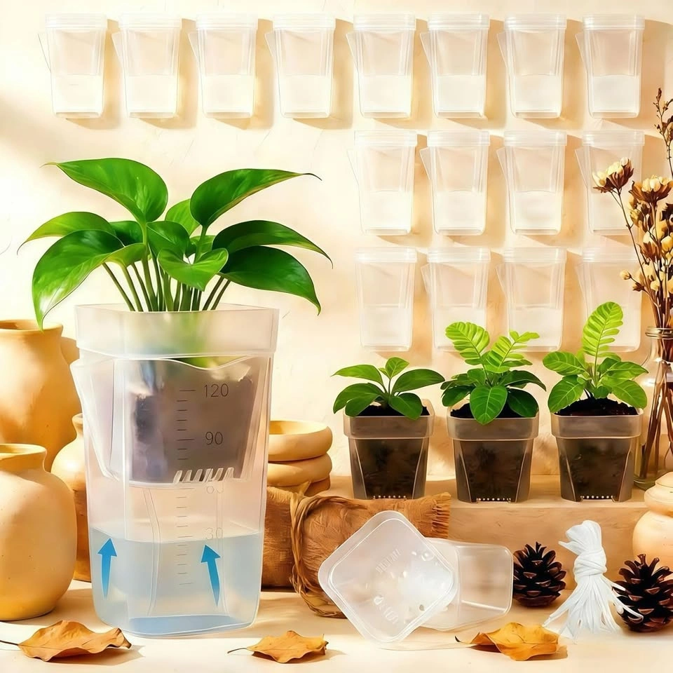 16 Pack 2" Mini Self Watering Pots for Indoor Plants - photo 2