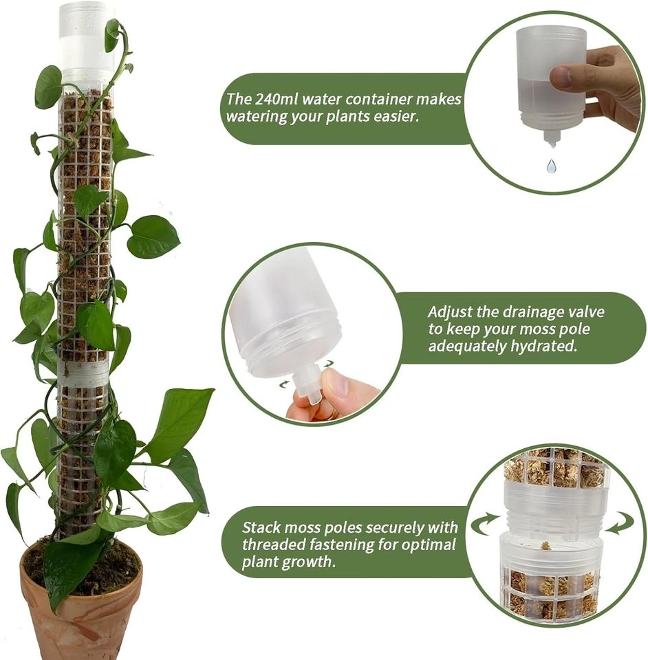 JEGU Self-Watering Moss Pole for Monstera Plant Support - photo 4