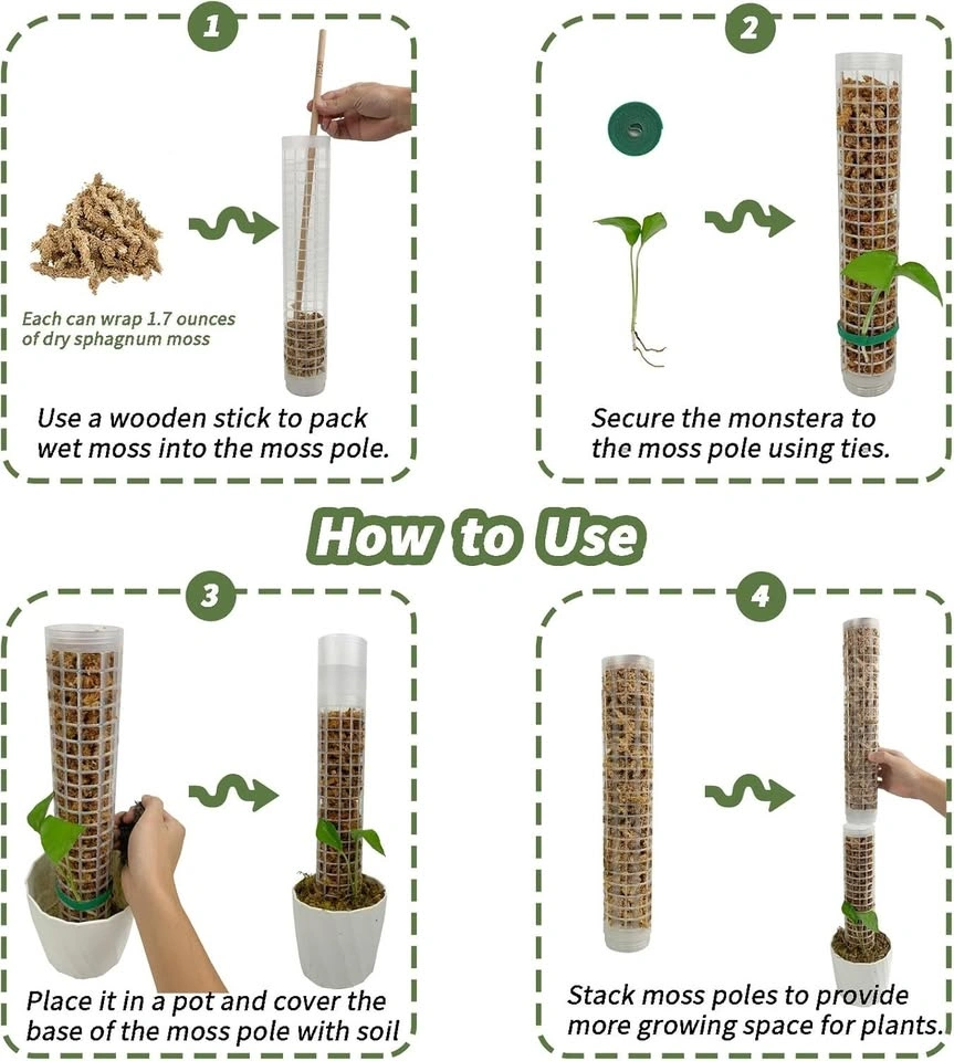 JEGU Self-Watering Moss Pole for Monstera Plant Support - photo 5