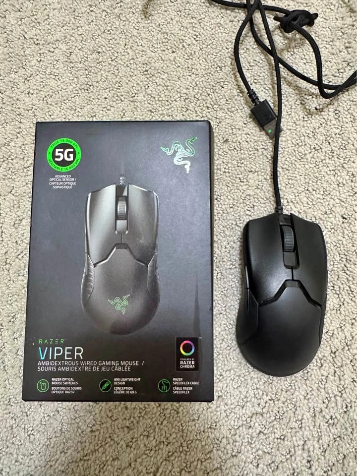 Razer Viper Ambidextrous Wired Gaming Mouse