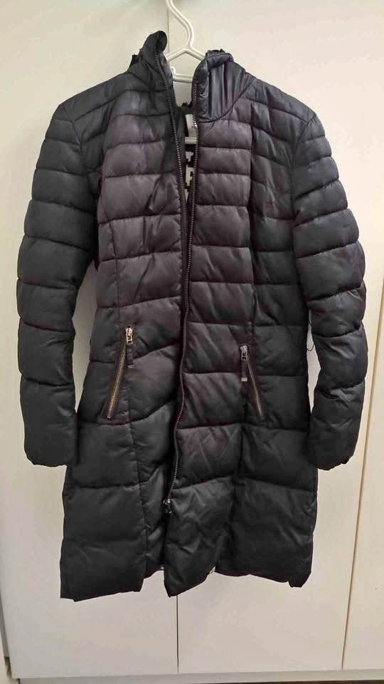Long Black Puffer Jacket Size Small