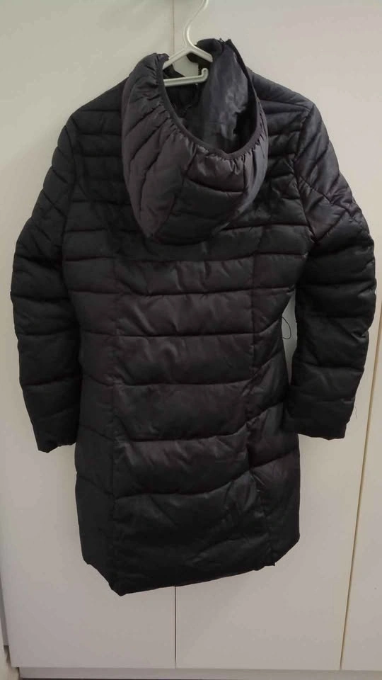 Long Black Puffer Jacket Size Small - photo 2