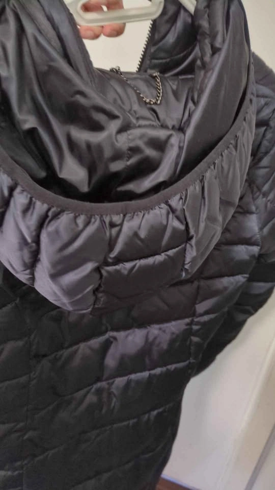 Long Black Puffer Jacket Size Small - photo 3