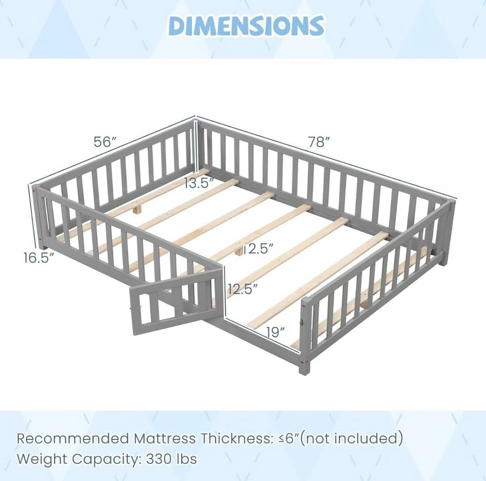 Giantex full floor bed (frame only - no mattress) - photo 5