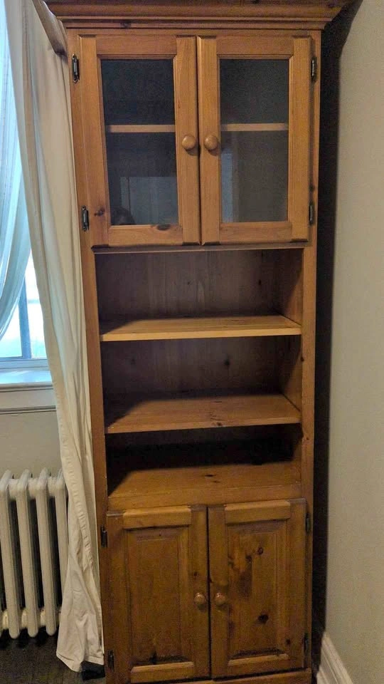 Solid Wood Kitchen Storage Cabinet / Pantry – Great Condition