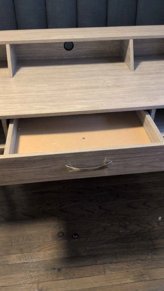 Wayfair Light-Wood Desk / Vanity – Great Condition - photo 2